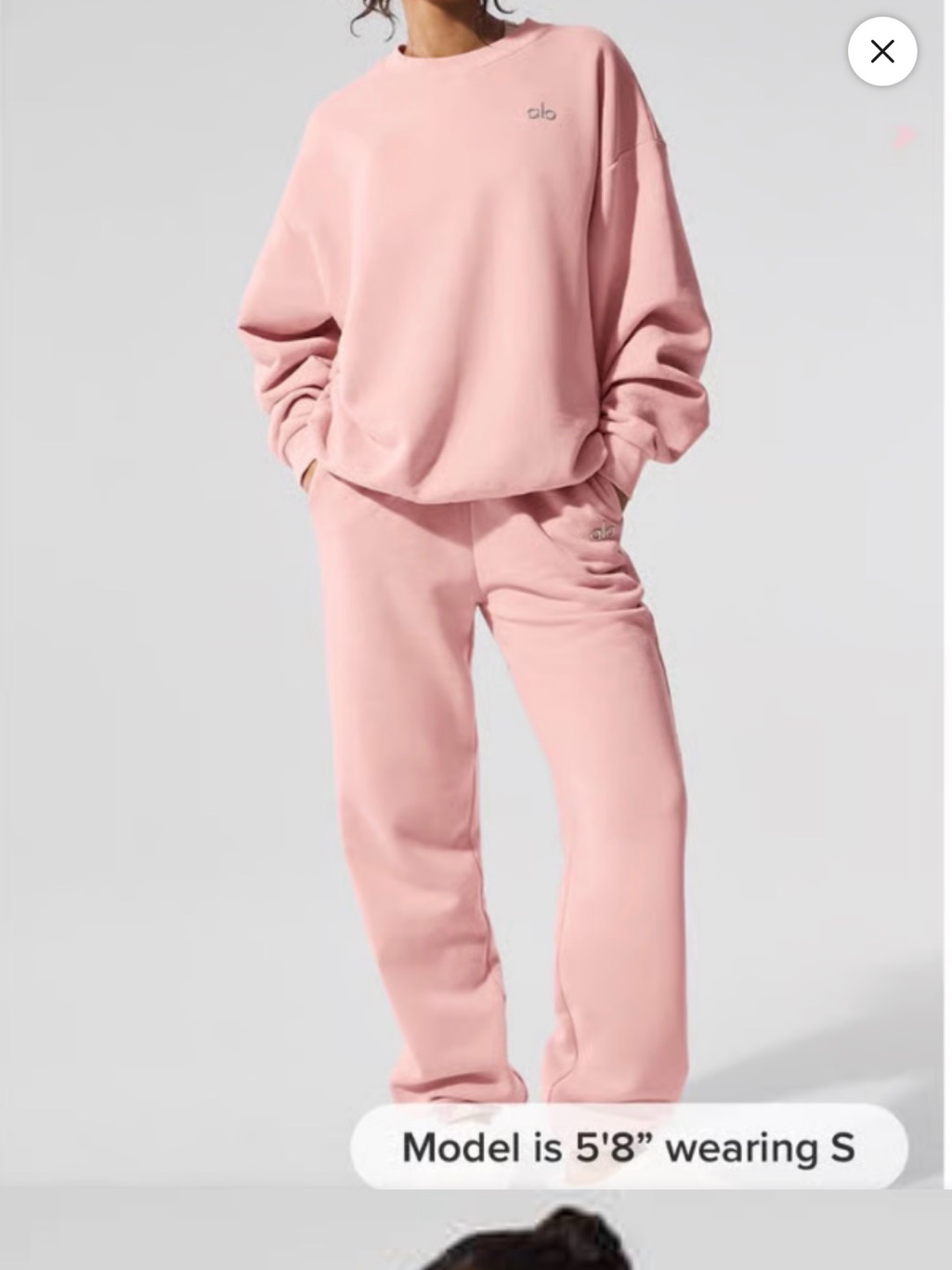 Alo Yoga Pink Quartz Sweat Pants